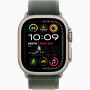 Часы Apple Watch Ultra 2 (2024) Natural Titanium case 49mm with Trail Loop green M/L (MXTP3)