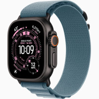 Годинник Apple Watch Ultra 3 (2025) Black Titanium case 49mm with Alpine Loop light blue S (MG9K4)
