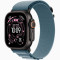 Часы Apple Watch Ultra 3 (2025) Black Titanium case 49mm with Alpine Loop light blue S (MG9K4)