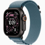 Годинник Apple Watch Ultra 3 (2025) Black Titanium case 49mm with Alpine Loop light blue S (MG9K4)