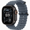 Часы Apple Watch Ultra 3 (2025) Black Titanium case 49mm with Ocean Band anchor blue (MGCJ4)