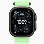 Часы Apple Watch Ultra 3 (2025) Black Titanium case 49mm with Ocean Band neon green (MGCL4)