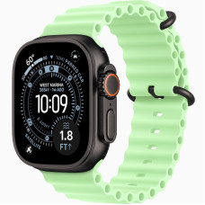 Часы Apple Watch Ultra 3 (2025) Black Titanium case 49mm with Ocean Band neon green (MGCL4)