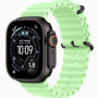 Часы Apple Watch Ultra 3 (2025) Black Titanium case 49mm with Ocean Band neon green (MGCL4)