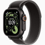 Часы Apple Watch Ultra 3 (2025) Black Titanium case 49mm with Trail loop black  / charcoal  M/L (MF1H4)