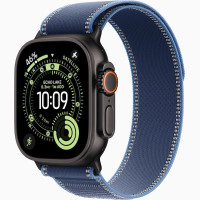 Годинник Apple Watch Ultra 3 (2025) Black Titanium case 49mm with Trail Loop blue / bright blue S/M (MG9Q4)