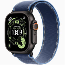Годинник Apple Watch Ultra 3 (2025) Black Titanium case 49mm with Trail Loop blue / bright blue S/M (MG9Q4)