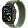 Часы Apple Watch Ultra 3 (2025) Black Titanium case 49mm with Trail Loop green / neon S / M (MG9N4)