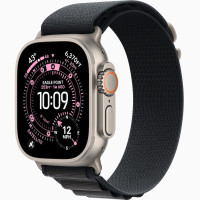 Годинник Apple Watch Ultra 3 (2025) Natural Titanium case 49mm with Alpine Loop black L (MFTG4)