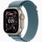 Часы Apple Watch Ultra 3 (2025) Natural Titanium case 49mm with Alpine Loop light blue S (MEWK4)