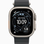 Часы Apple Watch Ultra 3 (2025) Natural Titanium case 49mm with Ocean Band black