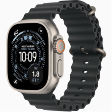 Часы Apple Watch Ultra 3 (2025) Natural Titanium case 49mm with Ocean Band black