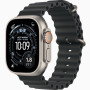 Часы Apple Watch Ultra 3 (2025) Natural Titanium case 49mm with Ocean Band black
