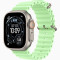 Часы Apple Watch Ultra 3 (2025) Natural Titanium case 49mm with Ocean Band neon green (MGCF4)