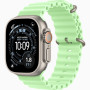 Часы Apple Watch Ultra 3 (2025) Natural Titanium case 49mm with Ocean Band neon green (MGCF4)