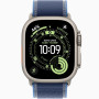 Часы Apple Watch Ultra 3 (2025) Natural Titanium case 49mm with Trail Loop blue / bright blue M/L (MEWU4)
