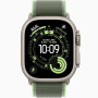 Годинник Apple Watch Ultra 3 (2025) Natural Titanium case 49mm with Trail Loop green / neon M/L (MFT54)