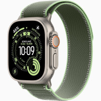 Годинник Apple Watch Ultra 3 (2025) Natural Titanium case 49mm with Trail Loop green / neon M/L (MFT54)