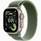 Часы Apple Watch Ultra 3 (2025) Natural Titanium case 49mm with Trail Loop green / neon M/L (MFT54)