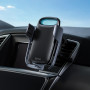 Автотримач з бездротовою зарядкою Baseus Milky Way Electric Bracket black