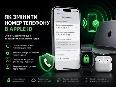 Як змінити номер телефону в Apple ID: покрокова інструкція та важливі нюанси