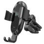 Автодержатель с беспроводной зарядкой Hoco CA105 Guide black