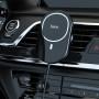 Автодержатель с беспроводной зарядкой Hoco CA90 магнитный black