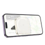 Автодержатель с беспроводной зарядкой Hoco HW17 Crystal white