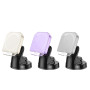 Автодержатель с беспроводной зарядкой Hoco HW18 Crystal romantic purple