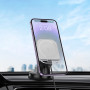 Автодержатель с беспроводной зарядкой Hoco HW18 Crystal white