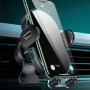 Автодержатель с беспроводной зарядкой Usams US-CD132 Automatic Coil Induction 15W (Air Vent) black