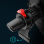Автодержатель с беспроводной зарядкой Usams US-CD132 Automatic Coil Induction 15W (Air Vent) black