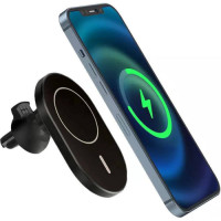 Автотримач з бездротовою зарядкою Wiwu CH-306 Liberator Magnetic Wireless Charger black