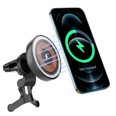 Автотримач з бездротовою зарядкою Wiwu CH-309 Transparent Magnetic Wireless Charging black