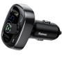 Автомобільний зарядний пристрій Baseus Bluetooth FM Launcher 2.4A 2USB black