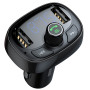 Автомобільний зарядний пристрій Baseus Bluetooth FM Launcher 2.4A 2USB black