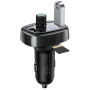 Автомобільний зарядний пристрій Baseus Bluetooth FM Launcher 2.4A 2USB black