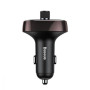 Автомобільний зарядний пристрій Baseus Bluetooth FM Launcher 2.4A 2USB brown