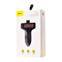 Автомобільний зарядний пристрій Baseus Bluetooth FM Launcher 2.4A 2USB brown
