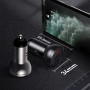Автомобільний зарядний пристрій Baseus Digital Display Dual USB 4.8A Car Charger 24W with Three Primary Colors 3-in-1 Cable USB grey/black