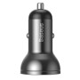Автомобільний зарядний пристрій Baseus Digital Display Dual USB 4.8A Car Charger 24W tarnish