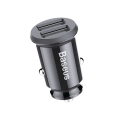 Автомобільний зарядний пристрій Baseus Grain (2USB 3.1A) black