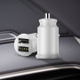 Автомобільний зарядний пристрій Baseus Grain (2USB 3.1A) white