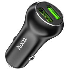 Автомобильное зарядное устройство Hoco Z37 QC3.0 (2USB) black Автомобильное зарядное устройство Hoco Z37 QC3.0 (2USB) black