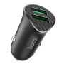 Автомобильное зарядное устройство Hoco Z39 QC3.0 (2USB) black