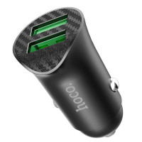 Автомобильное зарядное устройство Hoco Z39 QC3.0 (2USB) black