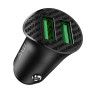 Автомобильное зарядное устройство Hoco Z39 QC3.0 (2USB) black