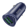 Автомобильное зарядное устройство Hoco Z39 QC3.0 (2USB) + MicroUSB blue