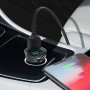 Автомобильное зарядное устройство Hoco Z39 QC3.0 (2USB) + Lightning black