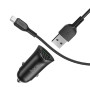 Автомобильное зарядное устройство Hoco Z39 QC3.0 (2USB) + MicroUSB black